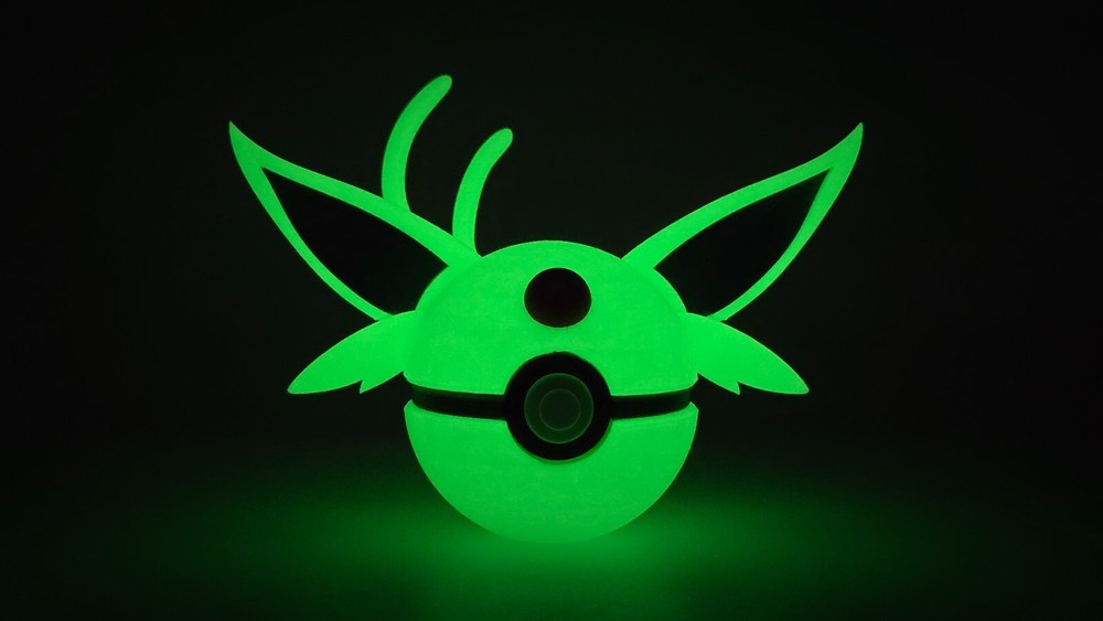 Shiny Espeon (Glow In Dark) | Themed 3D Printed Pokeball | #0196 Espeon