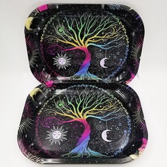 Metal Rolling Tray Plate Ashtray Tobacco 180*140MM Cigarette Tray Animated