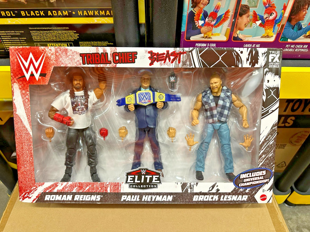 WWE Elite Tribal Chief vs Beast Incarnate ROMAN REIGNS BROCK LESNAR 3-Pack NEW