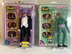 2 pack Mego Style Figures Toy Company Riddler & Penguin see photos for Condition
