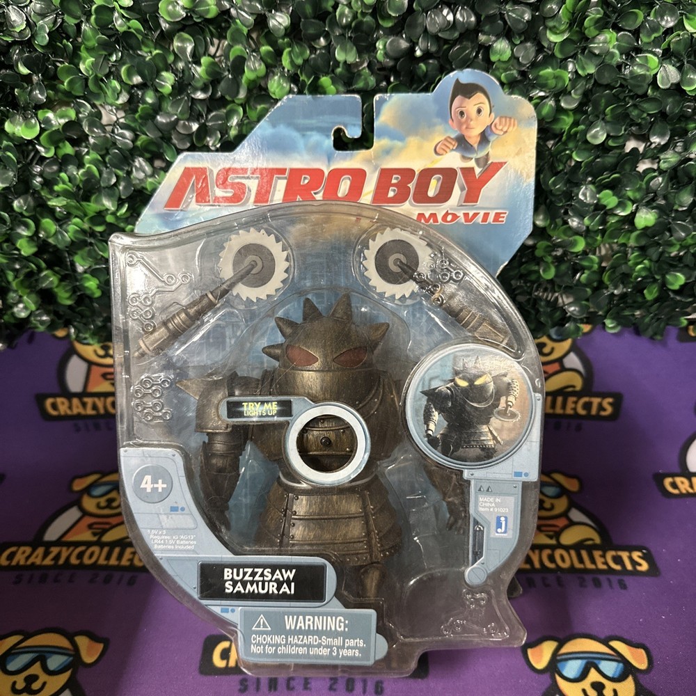 Astro Boy 6″ Buzzsaw Samurai Light Up Robot Action Figure By Jazwares 2009