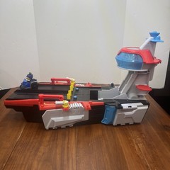 Paw Patrol Aircraft Carrier HQ with Chase Action Figure and Mighty Pups Cruiser