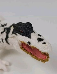 Chap Mei Black & White Crocodile, Alligator Gator Animal Figure 6.5” Long Figure