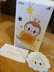 POPLAND EXCLUSIVE! Twinkly Fairy Tale Labubu Card Holder-Confirmed “Frosty Blue”