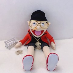 Jeffy Rapper Cosplay Toy Jeffy Hand Puppet Game Stuffed Collectible Fans Gift