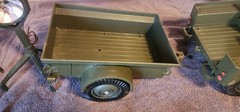 Vintage 1965 Hasbro GI JOE Jeep Combat Set #7000 Cannon, Search Light & Trailer