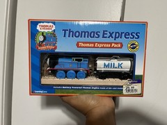 Thomas and Friends Wooden Railway Battery Powered Percy Express Pack NEW IN BOX