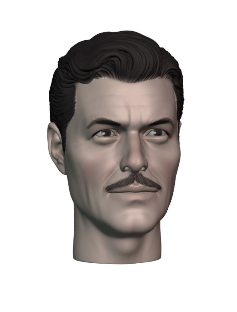 50s Fox Man 2 Action Figure Head 1:9 or 1:6 Mego