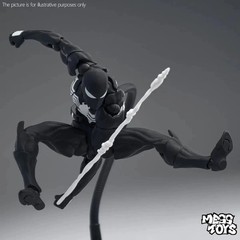 Mess Toys Spider-Man Symbiote Black Suit Neighbor Peter Parker 7″ Action Figure