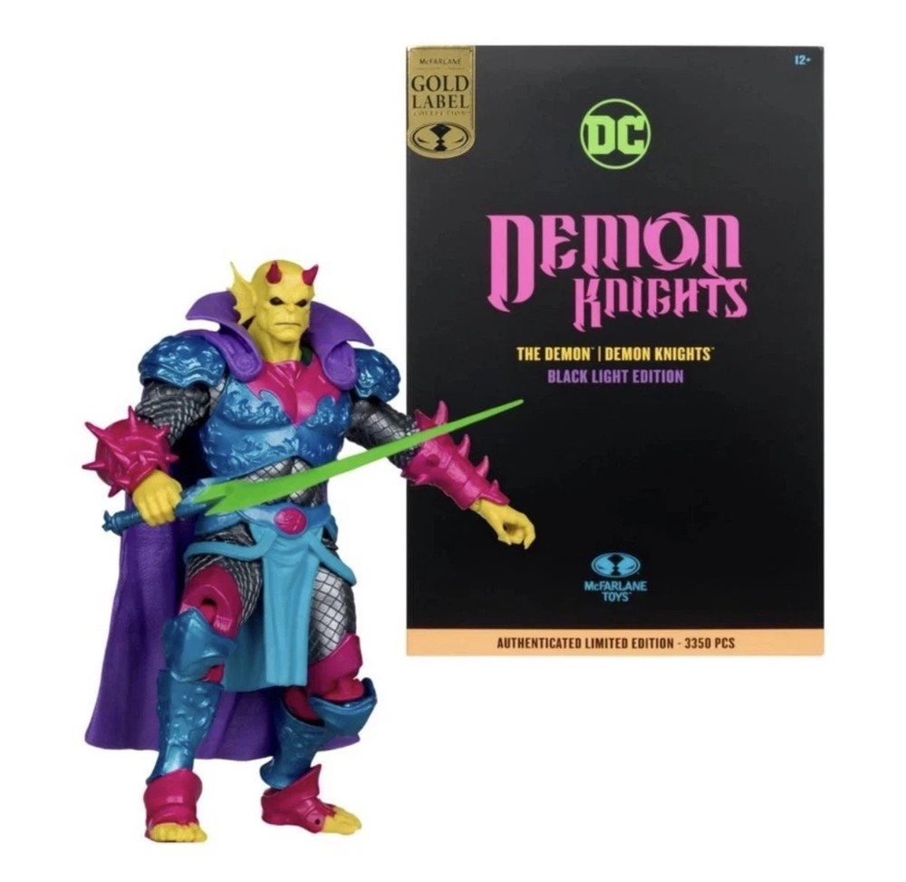 McFarlane DC Multiverse Action Figure The Demon Knights Black Light Edition NEW