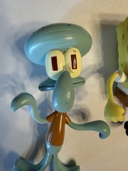 2001 Spongebob Squarepants Patrick Squidward Bendable Figures Viacom READ