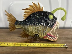 Chap Mei Deep Sea Anglerfish with Chomping Mouth Action Figure Fish Toy Nemo