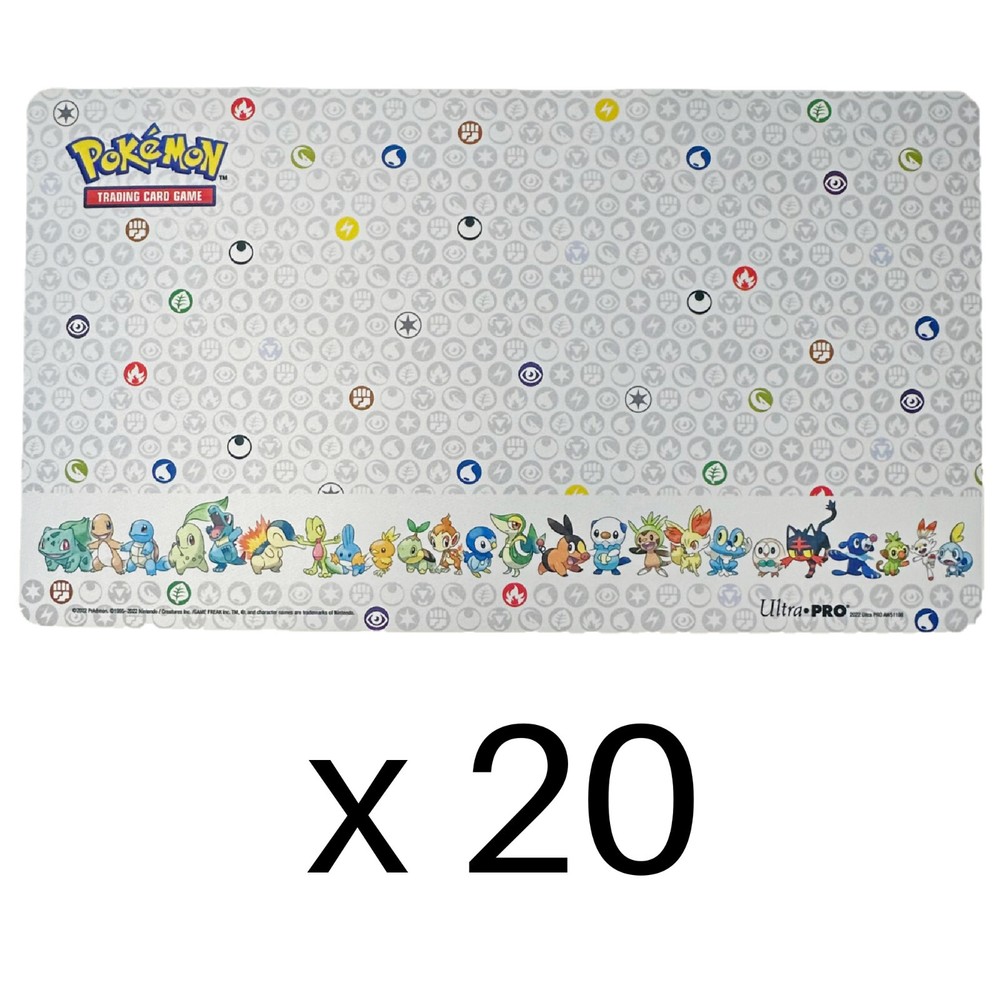 Pokemon First Partner New Ultra Pro TCG – Lot of 20 NEW Trading Card Play Mats