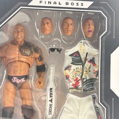 WWE Ultimate Edition The Rock Final Boss Action Figure Mattel New in Box