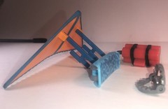 Roblox Piggy Figure Accessories Hang Glider Skateboard Toy Lot Of 4 Mixed Lot