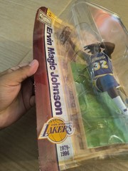 Ervin Magic Johnson McFarlane Toys NBA Hardwood Classics Los Angeles Lakers