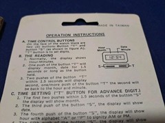 Vintage 1985 Quintel Transforming Robot Watch Original Package Backboard
