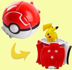 TOMY Pokemon Throw N Pop Poke Ball with Extra Pokemon – Ready to Battle – “NEW”