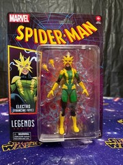 MARVEL LEGENDS -Spider-Man Retro Cardback Fig “Electro Francine Frye” BRAND NEW!