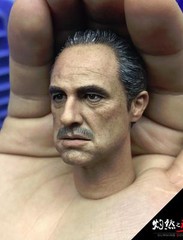 1/6 The Godfather Marlon Brando Head with CAT For Hot Toys 12″ Body ❶US SELLER❶