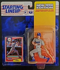 Lot of 6 1988-1994 L.A. Dodgers Starting Lineups Guerrero Valenzuela Hirshiser +