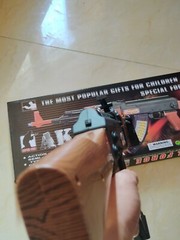 AK 47 Toy Gun Assault Rifle Battery Flashing Lights Sound Vibration Gift Play