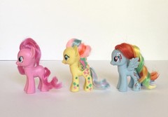My Little Pony G4 Brushable Lot Cutie Mark Magic Pinkie Rainbow Power Fluttershy
