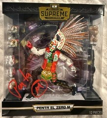 AEW Supreme Penta El Zero M Figure WWE AUTOGRAPHED Highspots Authentication