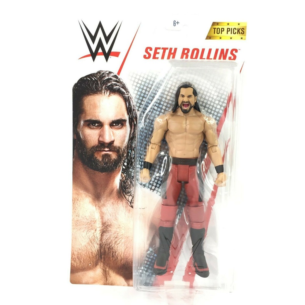WWE Top Picks Seth Rollins 6.5″ Action Figure RED-BLACK Ages 6+ BRAND NEW
