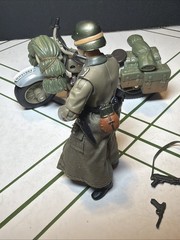 Indiana Jones German Soldier w Motorcycle Last Crusade Hasbro 2008 Complete