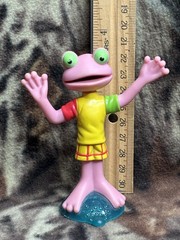 Rubbadubbers Figure Tubbs Frog Cbeebies 2000s Vintage Cake Topper Toy Vintage