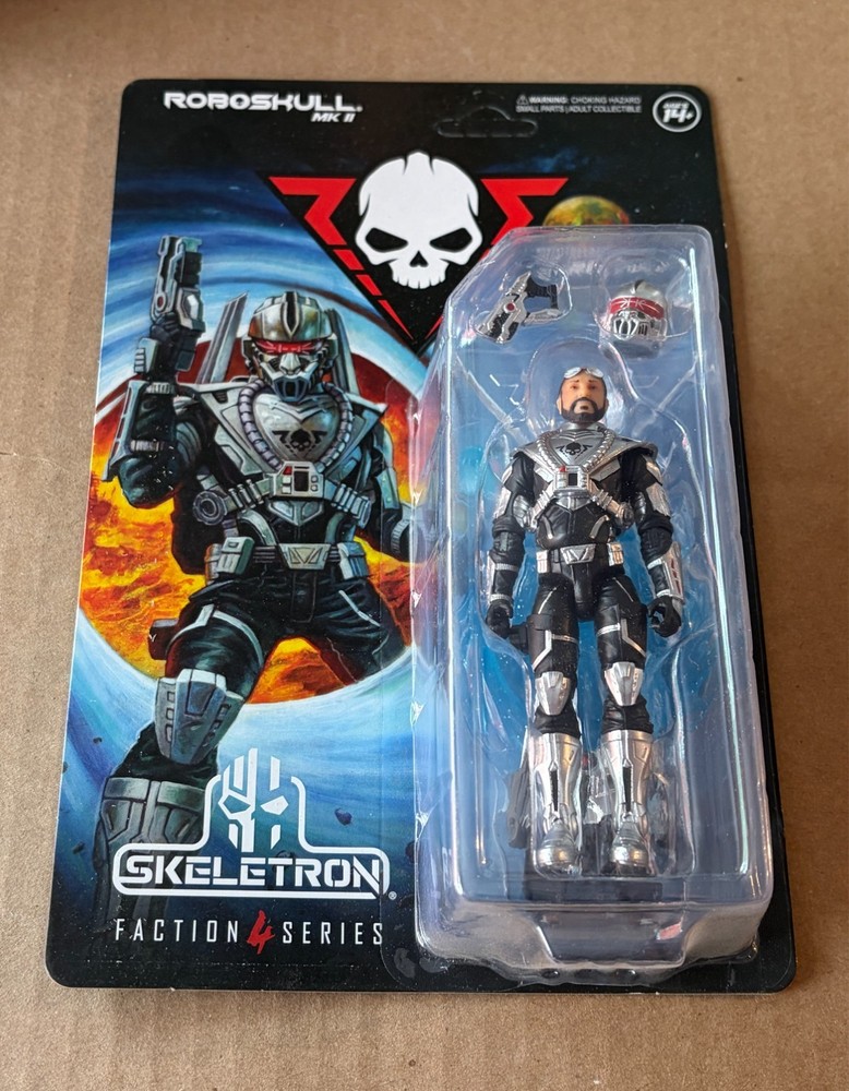 Skeletron Red Shadows Gyre Wolf 4in Figure MOC Roboskull Kickstarter NEW
