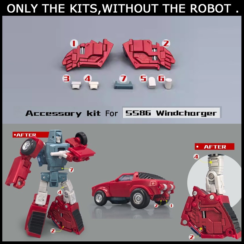 Hollow hip foot Filler Upgrade Kit For SS86 Windcharger Filling Parts- GO BETTER