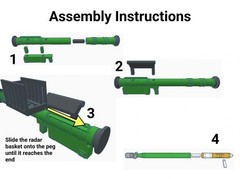 1/7 FIM-92 Stinger Missile Launcher Diecast Static Model Military DesktopDisplay