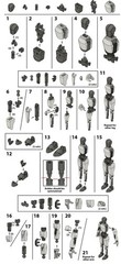 Dummy 13/T13 Futuristic Droid Articulated Action Figure