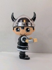 Bonkers Toy Ryan’s World 3″ Viking Ryan Black Suit Silver Helmet Action Figure