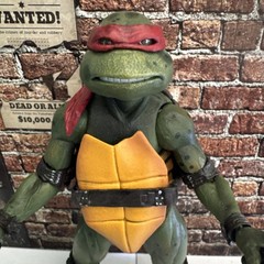 2018 NECA Teenage Mutant Ninja Turtles 1990 Movie Raphael 7″ Figure 99% Complete