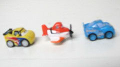 3 Disney Pixar Mirco Drifters Roller Ball Racers Jeff, Dusty, Dinoco Lightning