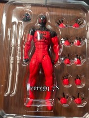 In US! MESS TOYS Symbiote Spider-Man Action Figure Black Red Model Boy Toys Gift