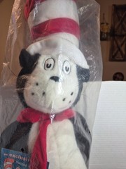 Vintage Macys Cat in the Hat Plush 28 inch 1995 Dr. Seuss Plush W/book NEW!