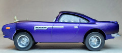 Disney Pixar Cars 2 Metallic Dark Blue Finn McMissile 1:55 FC Spy Secret Agent