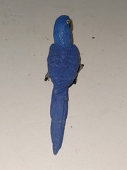 Safari Ltd Blue Hyacinth Parrot Bird Figure Vintage 2006 Animal Figurine 4 1/2″