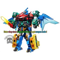Quantum Heroes Dinoster Guardians 4in1 Metatron Figure Dinosaurs Robot Combiner