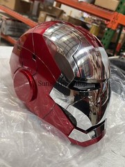 AUTOKING Iron Man MK5 1:1 Helmet Wearable Voice Control Cosplay Prop Opened US