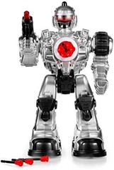 Remote Control Toy Robot Shoots Missiles Walk Dances Flashing Lights Sounds Boys