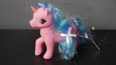 Vintage My Little Pony Mlp SML-16-81 Mushroom-5.5″-Pegasus-Pink/Blue-Wings