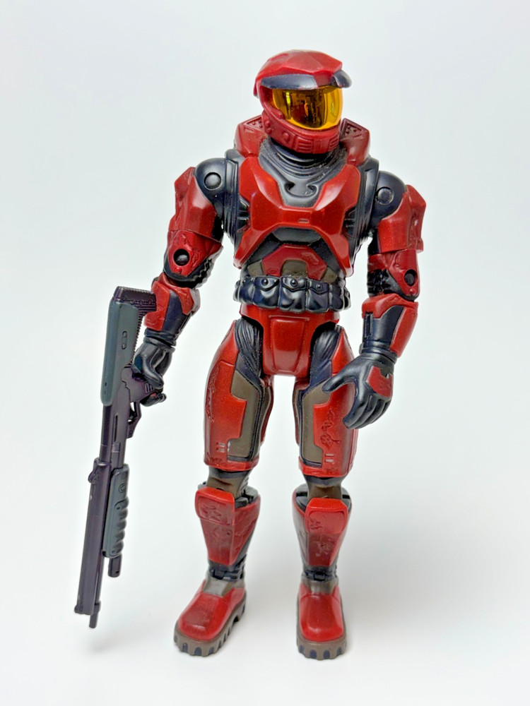 Joyride Studios Halo Combat Evolved Red Spartan 8″ Action Figure 2004 CE #3