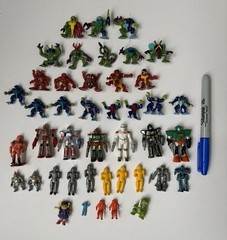 Large Lot Mini Figures Fistful Of Aliens Rare Various Space Figures 80s 90s