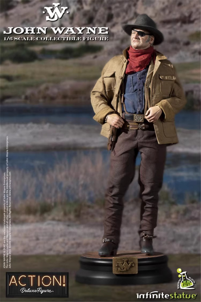 Infinite Statue X Kaustic Plastik John Wayne 1/6 Deluxe Action Figure Instock