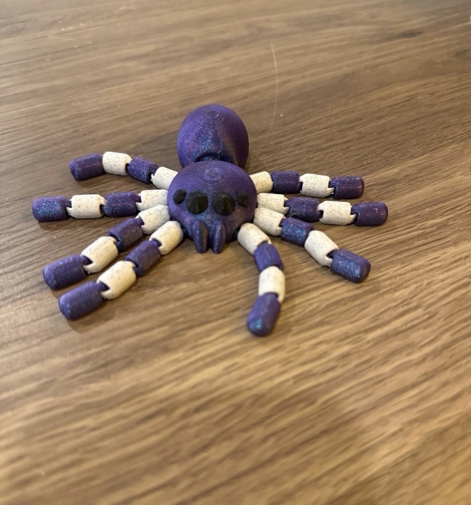 Purple White Spider